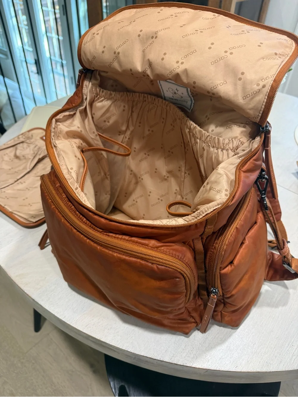 Caara Large Baby Diaper Bag Nylon - Clay (tan)